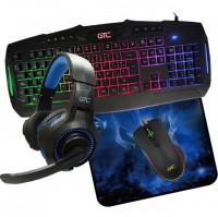 COMBO GAMER GTC TECLADO MOUSE AURICULAR Y PAD
