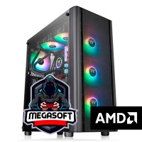 PC Gamer AMD Ryzen 5 5500 RX 7600 A520M 16GB 480GB Gabinete 650W