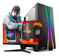 PC GAMER RYZEN 7 5700X3D B550M 16GB RX 7600 700W GABINETE GAMER