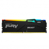MEMORIA RAM DDR5 KINGSTON 16GB 5200 MHZ FURY BEAST BLACK RGB CL40 INTEL XMP