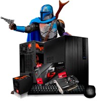 PC GAMER AMD RYZEN 5 4500 RX 550 2GB- A520M- 16GB- 480GB- GABINETE SENTEY 600W