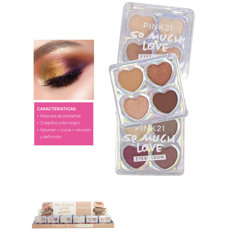 Paleta Sombra 4 Colors So Much Love Pink 21