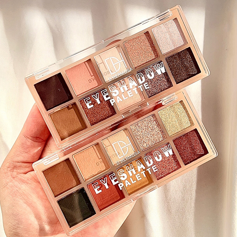 Paleta Sombra 10 Colors Matte + Glitter DHermosa