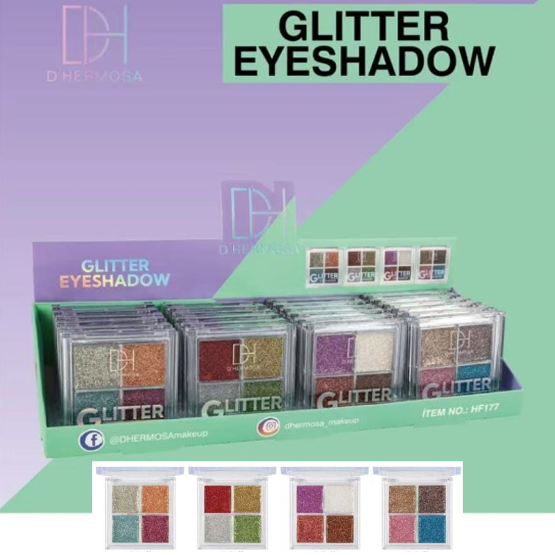 Paleta Glitter 4 Colores Pigmentados Summer DHermosa