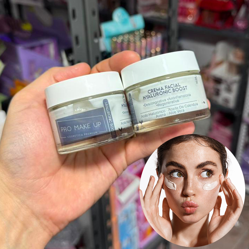 Crema Facial Hyaluronic Boost Descongestiva Antinflamatoria Regenerativa Pro Make Up