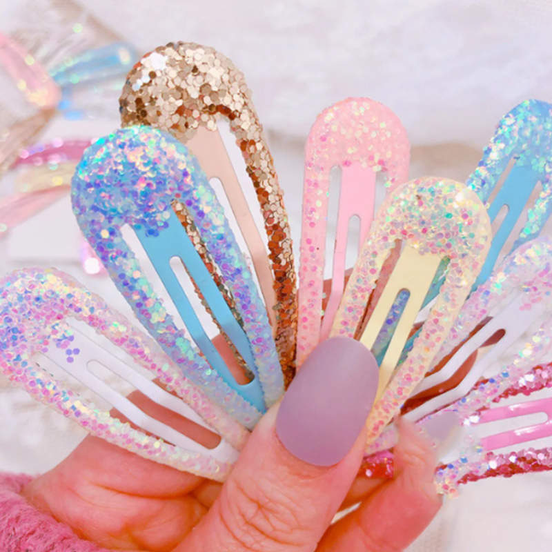 Pack X4 Hebilla Para Pelo C/Glitter