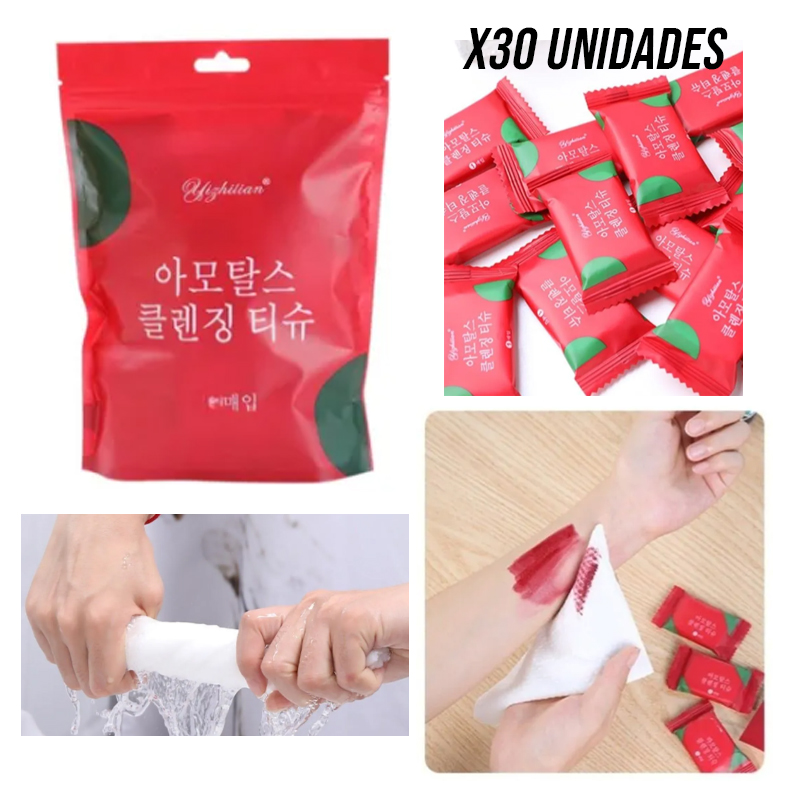 Pack X30 Toallitas Comprimidas Virales 