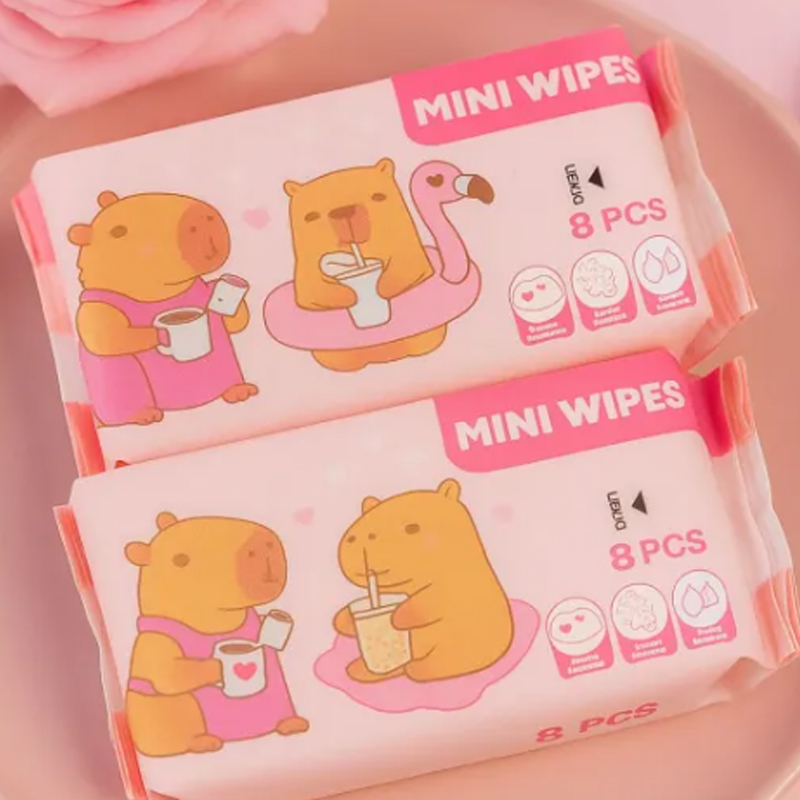 Mini Wipes Toallita Desmaquillante Humeda Animadas (8PCS)