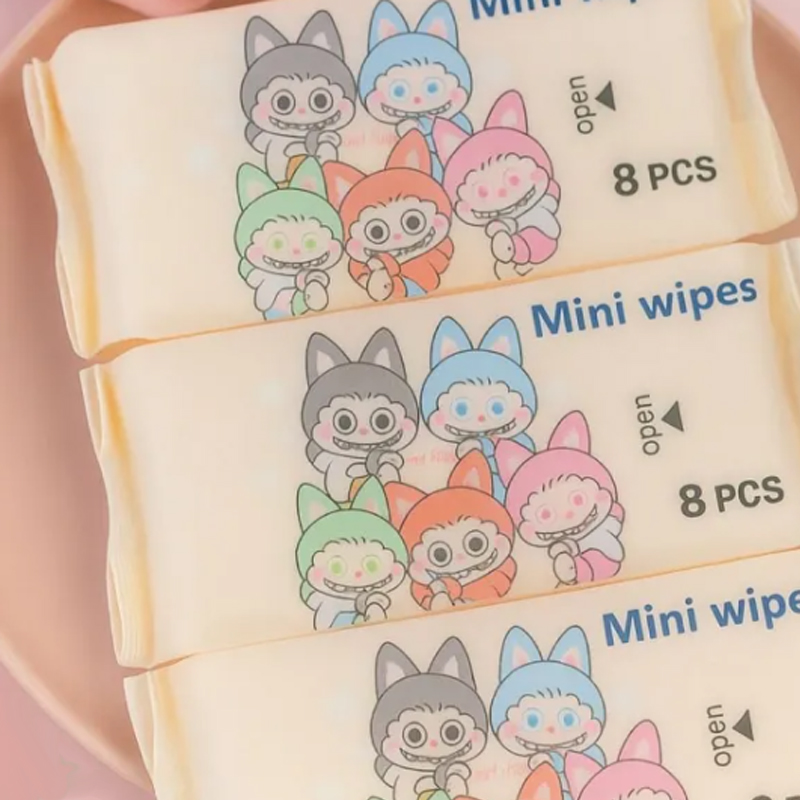 Mini Wipes Toallita Desmaquillante Humeda Animadas (8PCS)
