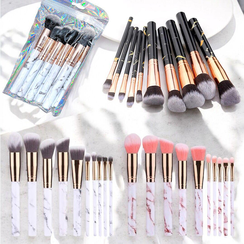 Set 10 Brochas Kabuki Marmol