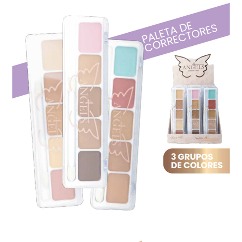 Paleta Corrector Crema X5 + Aplicador 4 Angels