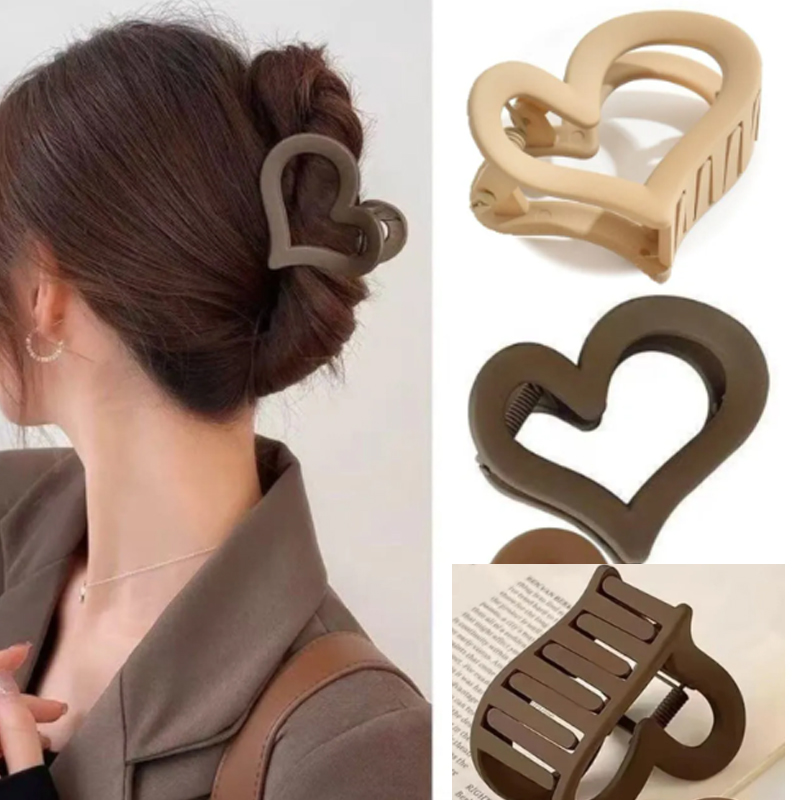 Broche Pelo Love Corazon Matte 