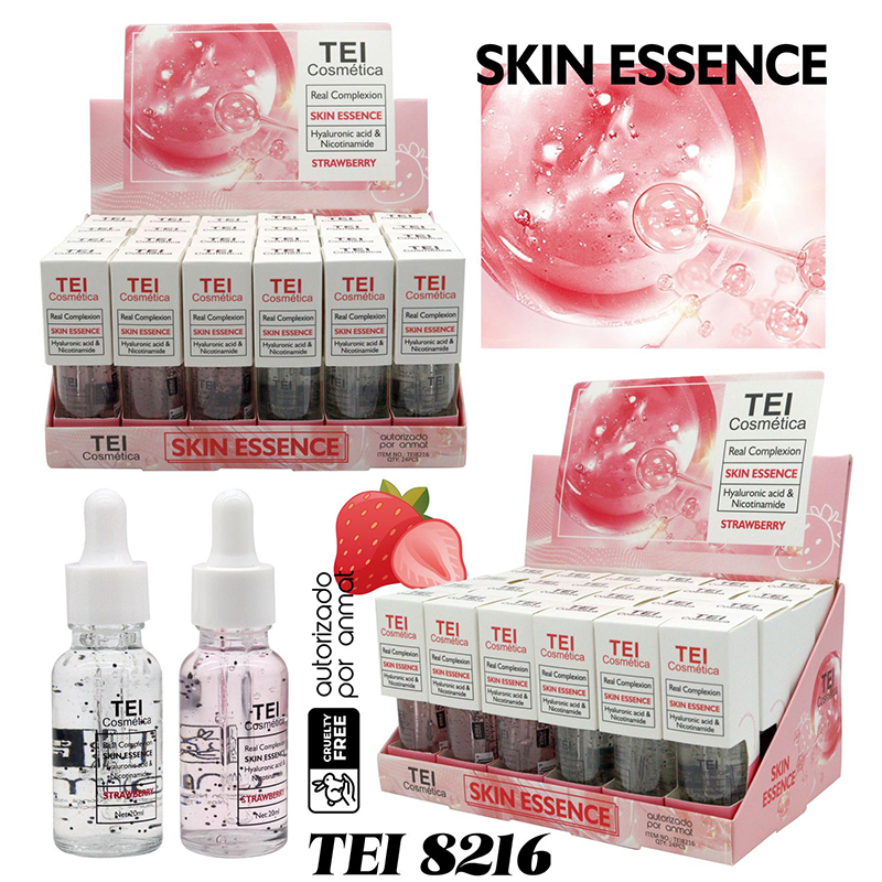 Serum Facial Skin Essence Acido Hialuronico + Nicotinamide Strawberry TEI