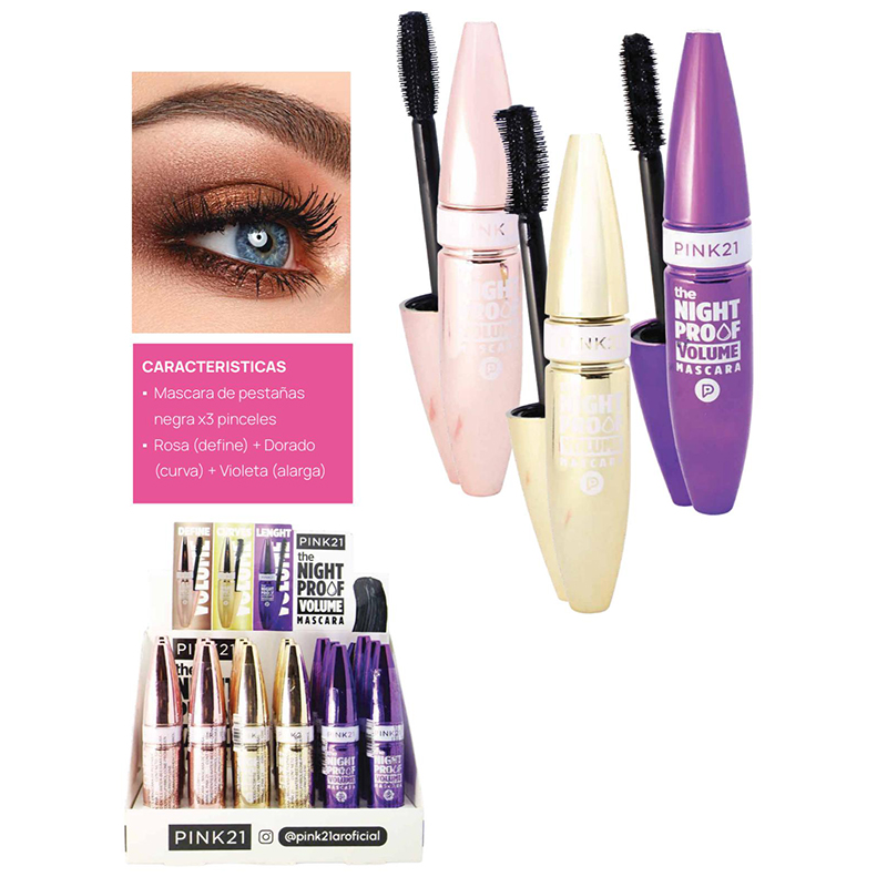 Mascara Pestanas Night Proof Pink 21