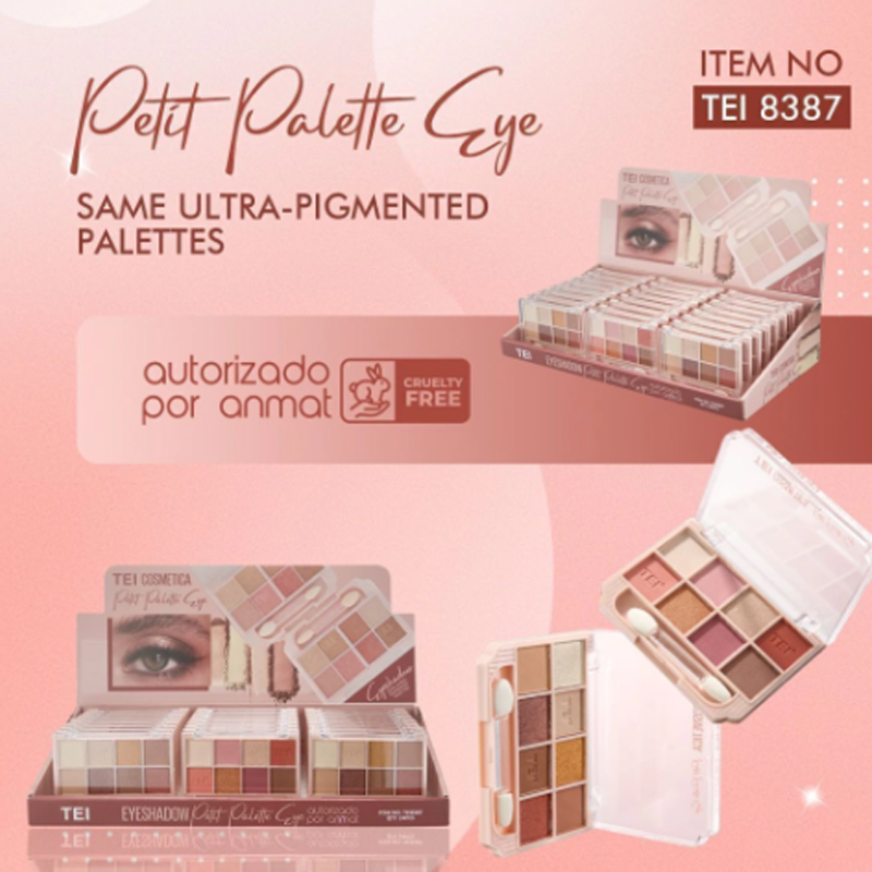 Paleta Sombra 8 Colors Ultra-Pigmentada C/Aplicador TEI