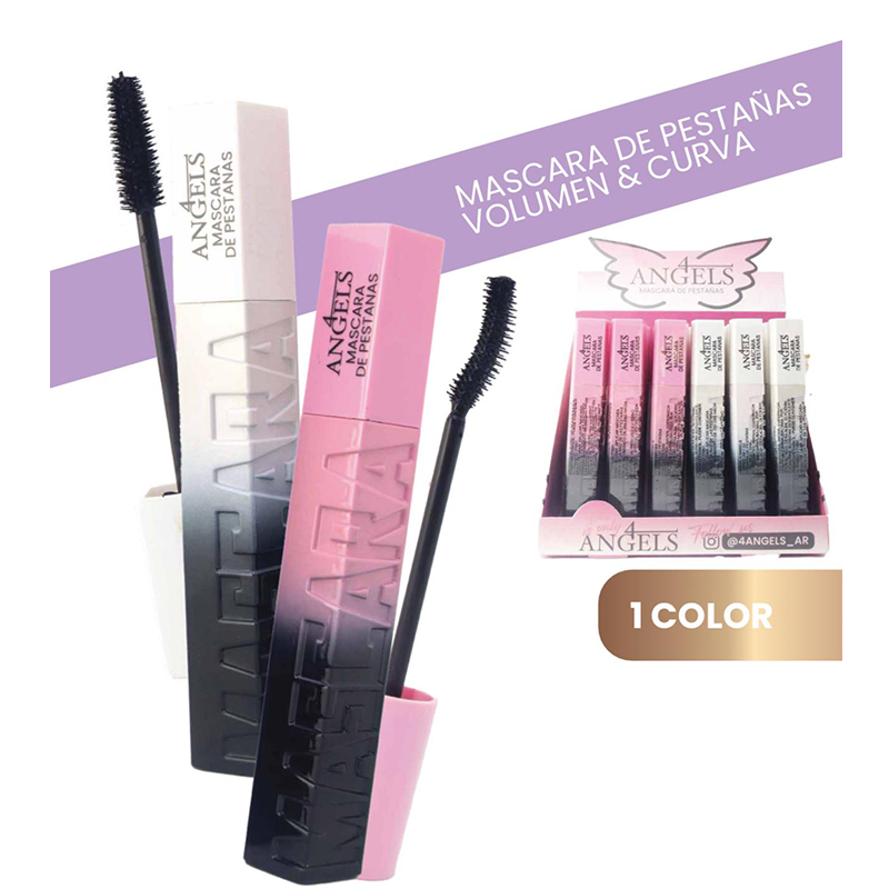 CAJA X24 Mascara Pestanas Volumen & Curved 4 Angels