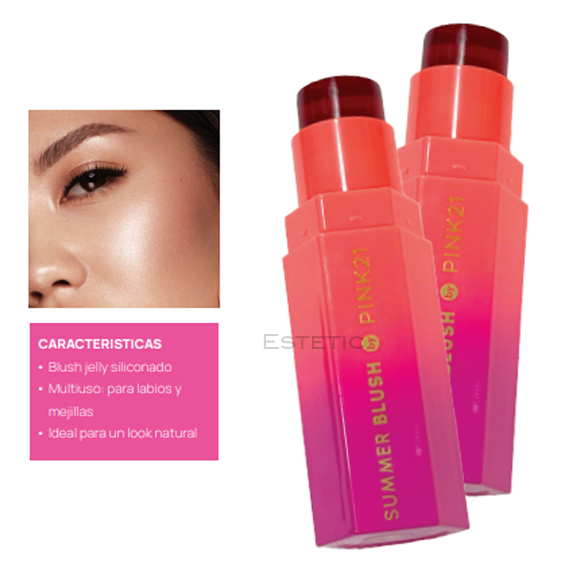 Rubor Jelly Stick Efecto Siliconado Multiuso Pink 21