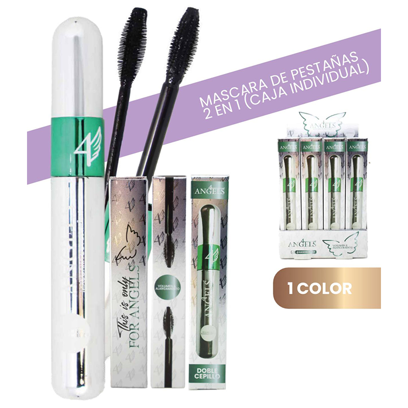 Pack X6 Mascara Pestanas 2 En 1 Ultra Volumen 4 Angels (PROMO)