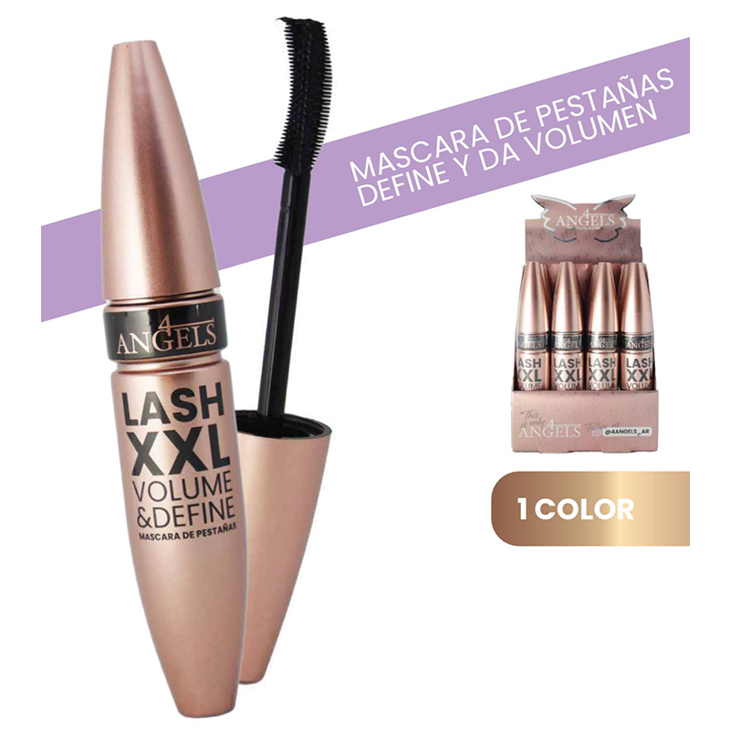Pack X12 Mascara Pestanas Lash XXL Volumen + Define 4 Angels (PROMO)(SURTIDO)