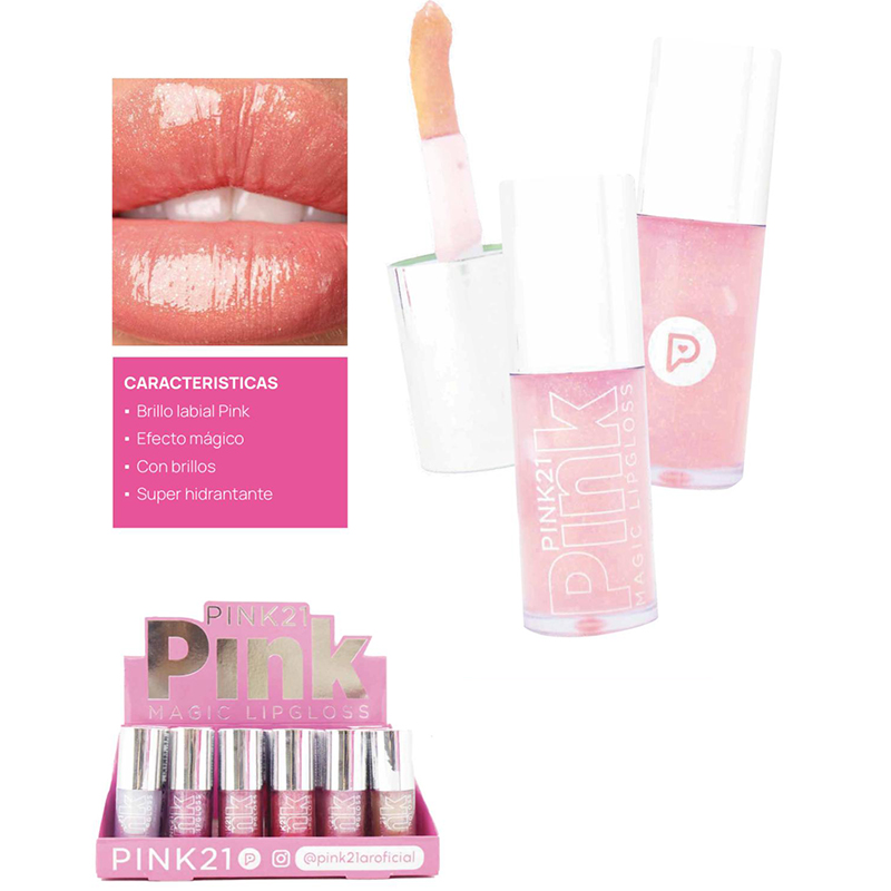 Lip Gloss Pink Magic Super Hidratante Pink 21