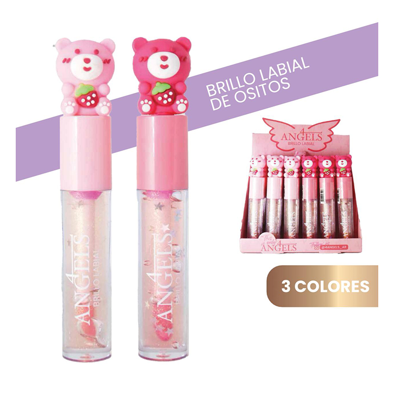 Brillo Labial Hidratante Osito Cute 4 Angels