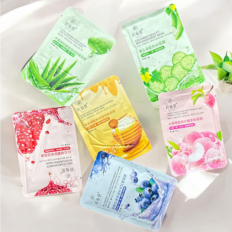 Mascarilla Regenerativa Aloe Vera - Pepino - Miel - Fresas - Rosas Moda Koreana