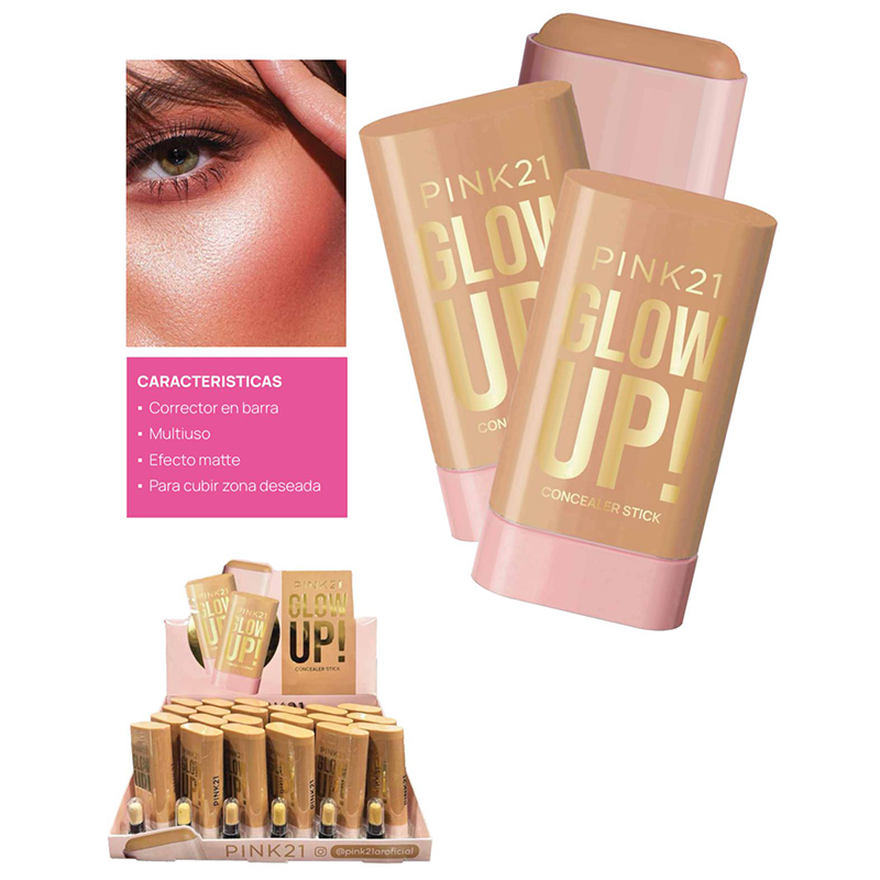 Corrector Stick Glow UP HD Viral Pink 21