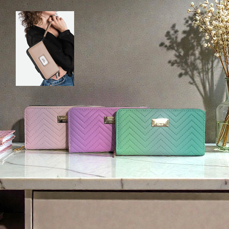 Billetera 20 CM XL Diseño ZicZac Pastel Fashion