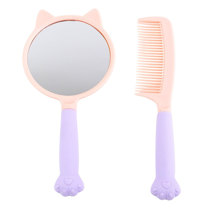 Set Peine + Espejo De Mano Animado