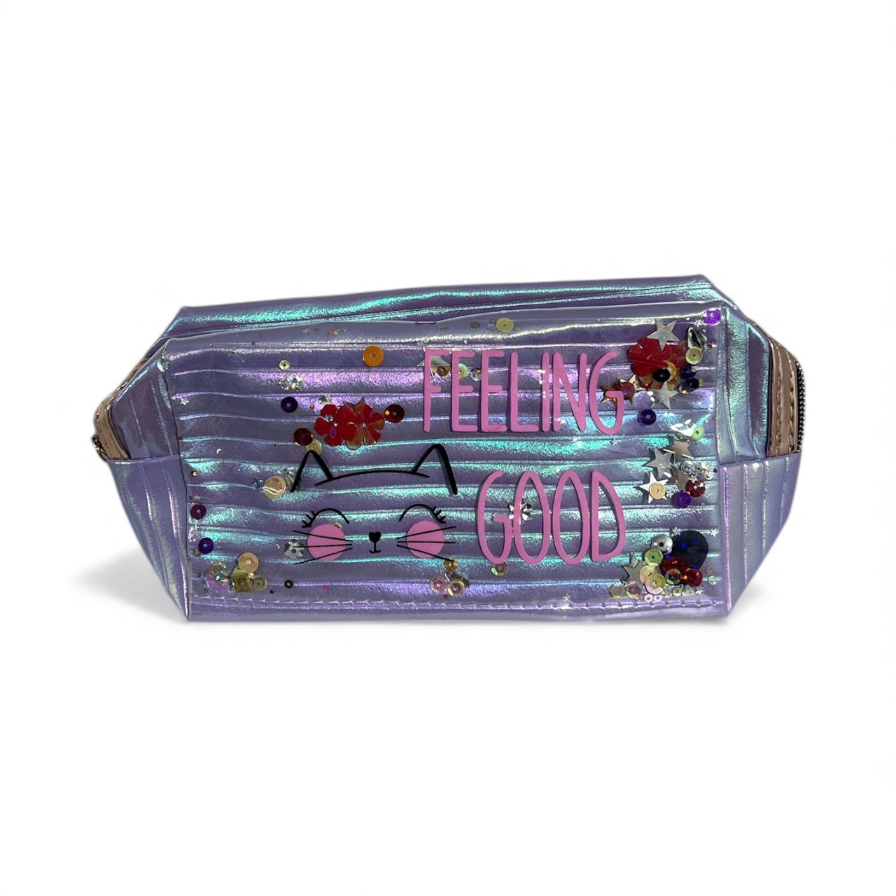Porta Cosmeticos Gatito Feeling Good Tornasol