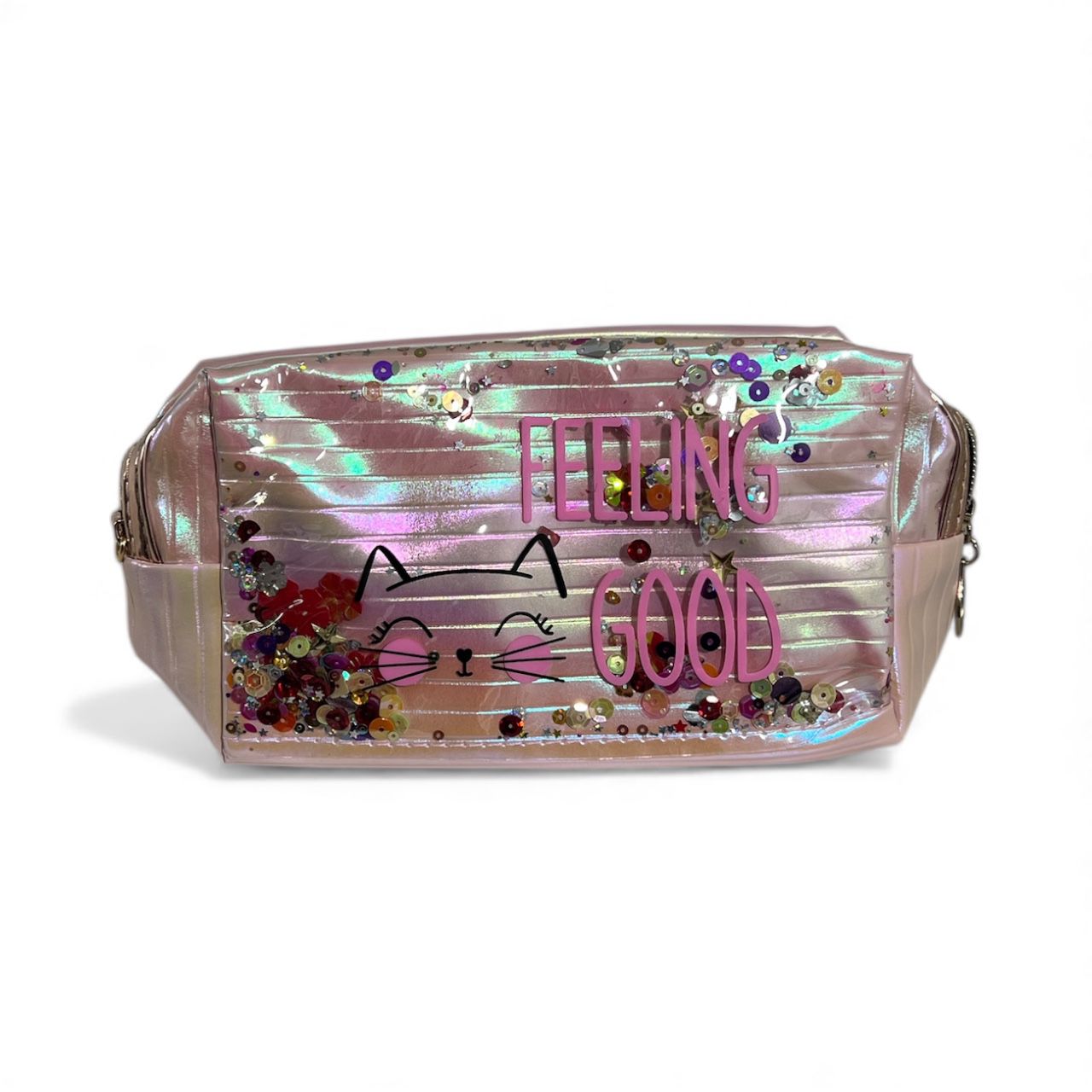 Porta Cosmeticos Gatito Feeling Good Tornasol