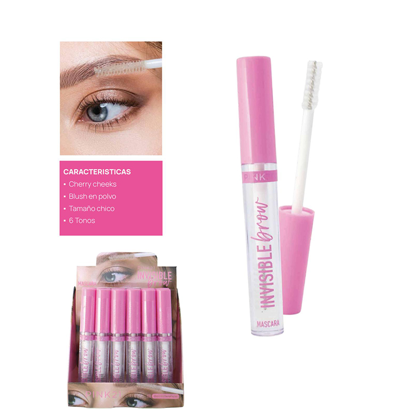 Pack X6 Mascara Fijadora Cejas Invisible Brow Pink 21 (PROMO)
