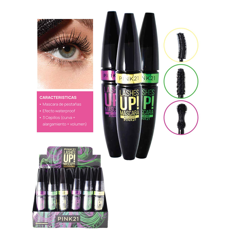 Mascara Pestanas Lashes UP Waterproof Pink 21