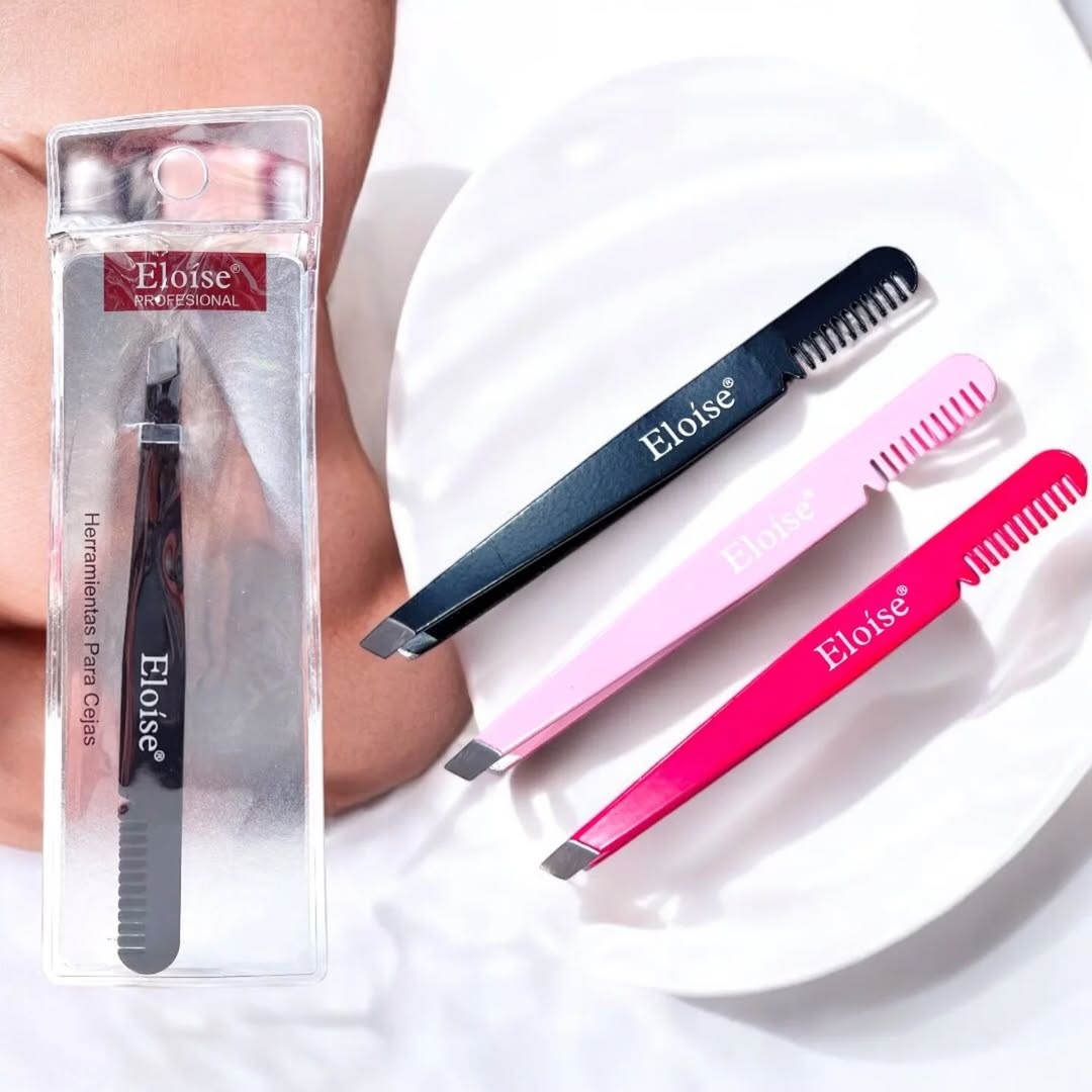 Pinza Para Cejas + Peine