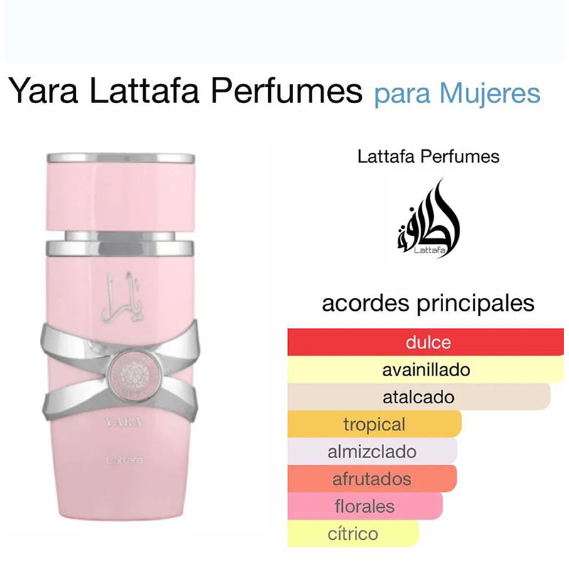 Perfume Lattafa Yara EDP ORIGINAL 100% 100ML
