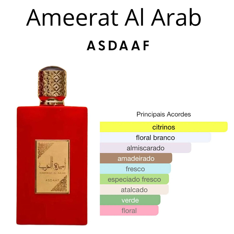 Perfume Lattafa Asdaaf Ameerat Al Arab EDP 100% Original 100 Ml
