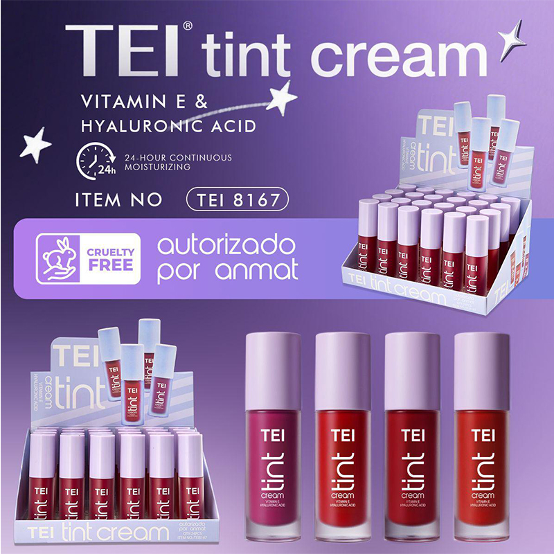 Tinta Labial Cream Vitamina E + Acido Hialuronico TEI