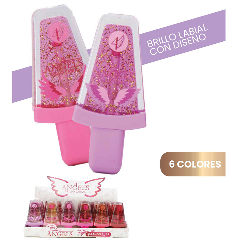 Gloss Labial Heladito C/Glitter 4 Angels