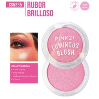 Rubor Luminous Color Intenso + Brillo Pink 21