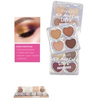 Pack X6 Paleta Sombra 4 Colors So Much Love Pink 21 (PROMO)(SURTIDA)