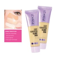 Pack X6 Base Light Glowy Skin Piel Liviana Y Luminosa Pink 21 (PROMO)(SURTIDA)