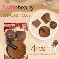 Set 4 Esponja Y Aplicador Edicion Chocolate Sweet Beauty
