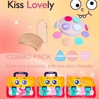 Set 10 Esponjas Make Up Bolsita Estuche Kiss Lovely