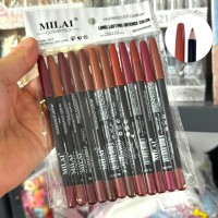 Pack X12 Delineador Labios Waterproof HD Milai Cosmetics
