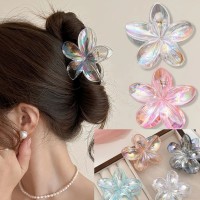 Broche Pelo Hawaiano Tornasolado 8 CM