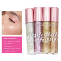 Iluminador Roll On Glow & Go Brillo Intenso Pink 21