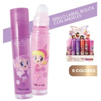CAJA X36 Brillo Labial HIdratante Roll-On Animado Destellos 4 Angels