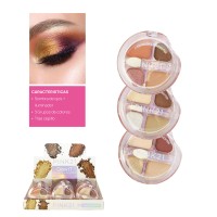 CAJA X24 Paleta Sombra + Iluminador Con Aplicador Glow IT Pink 21
