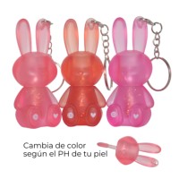 Gloss Con Brillo Conejito Colgante Magico Cambia Tono Segun PH DHermosa