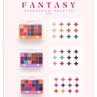 Pack X6 Paleta Sombra 18 Colores Fantasy Pigmentada DHermosa (PROMO)